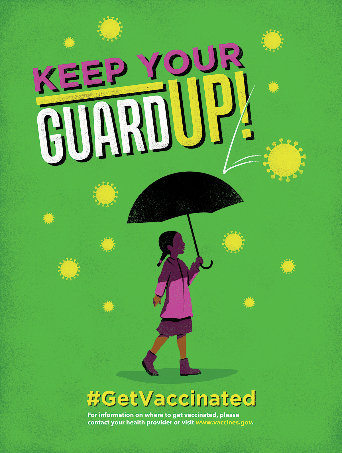 Up Girl Holding Umbrella